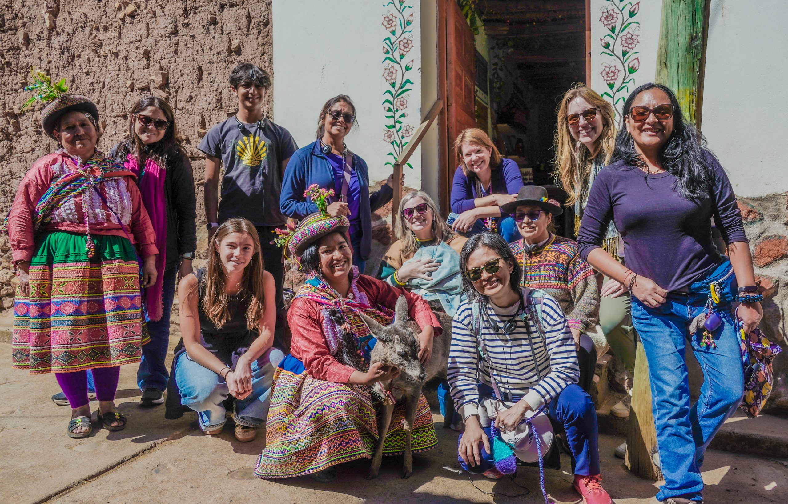 Global Fund for Women staff and donors meet with grantee partner representing collective of Quechua Indigenous women in Peru 