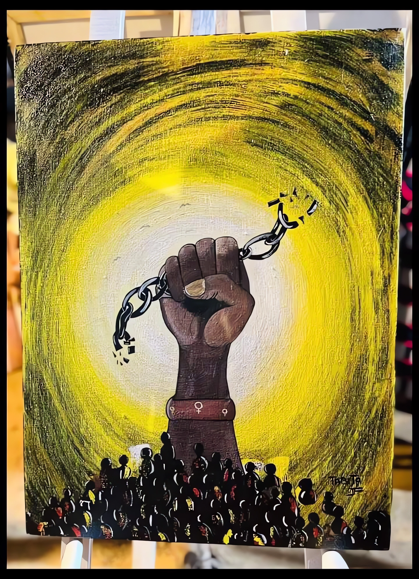 Briser les chaînes. Break the chains.